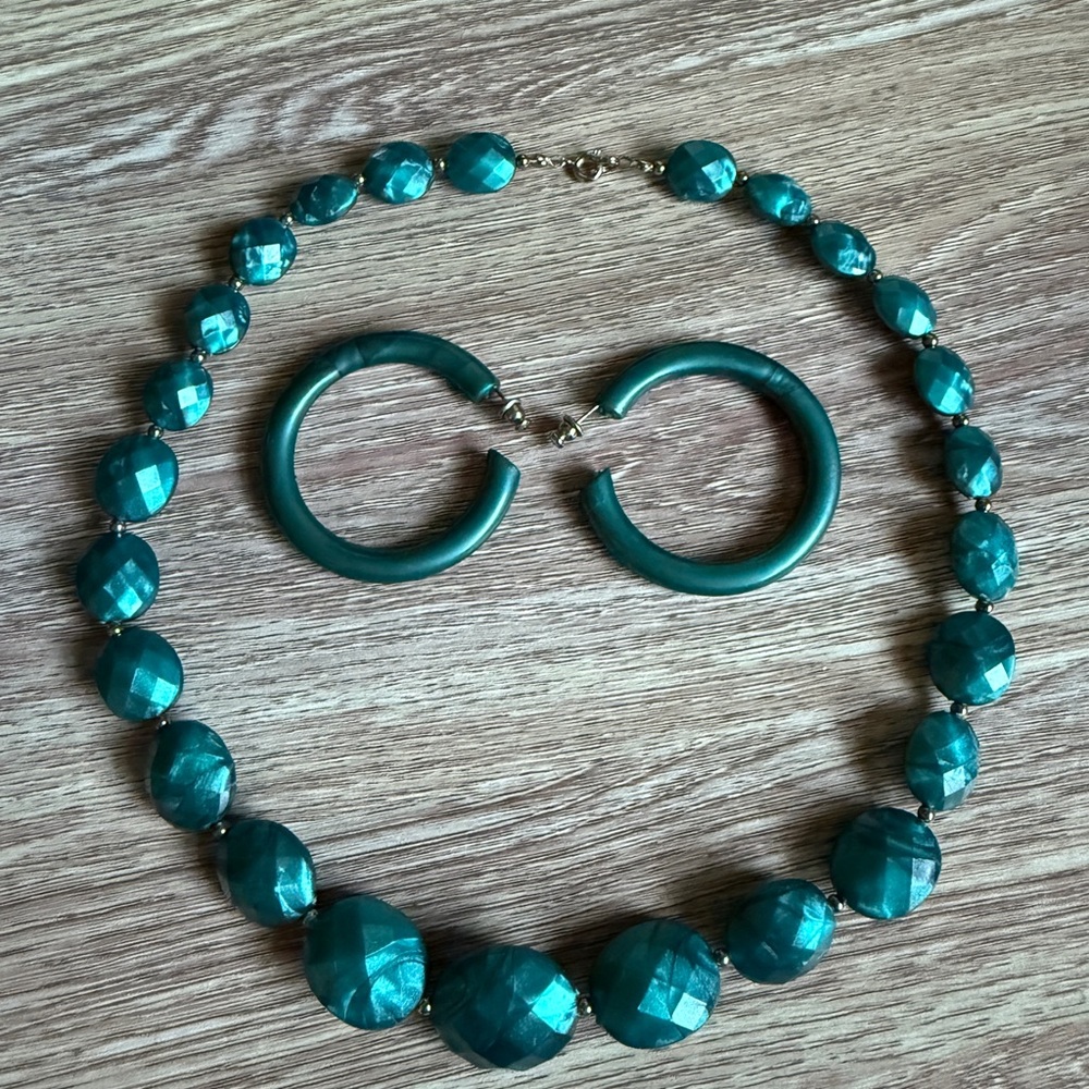 Elegant Teal Jewelry Set